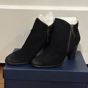 Cole Haan Hayes Black Suede Bootie - Sz 6.5
